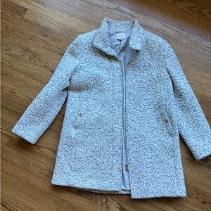 LOFT Grey Boucle Jacket